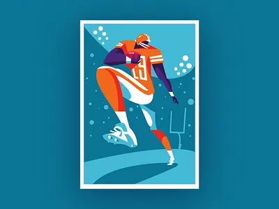 Footbaw character. football poser