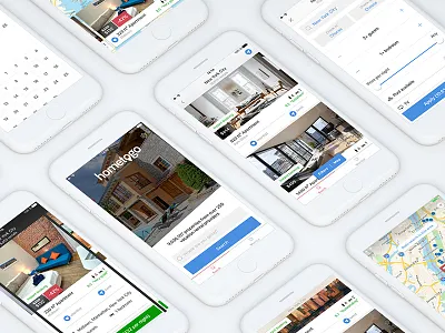 HomeToGo App app apple holidays hometogo ios mobile search travel trips ui ux vacation