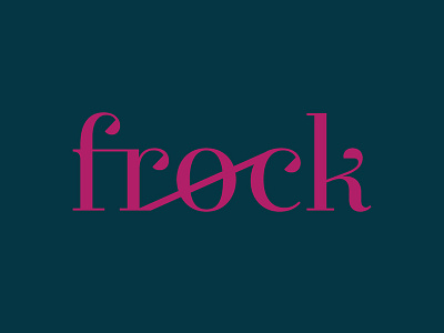 Frock logo clothing store logo visual branding