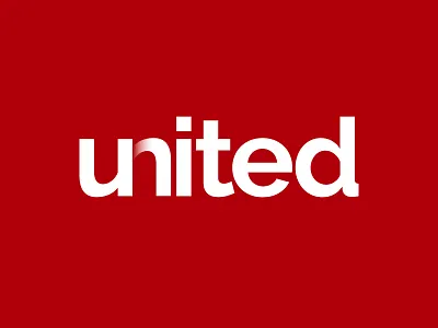 ...with Manchester gradient join lettering link shadow symbol together type typography united wordmark