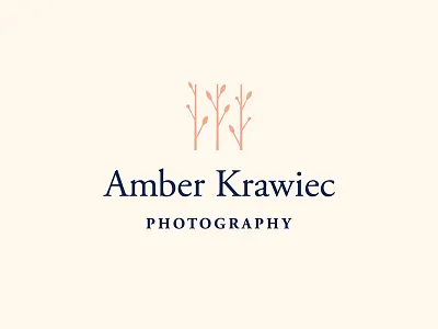 Amber Krawiec logo photography logo visual branding