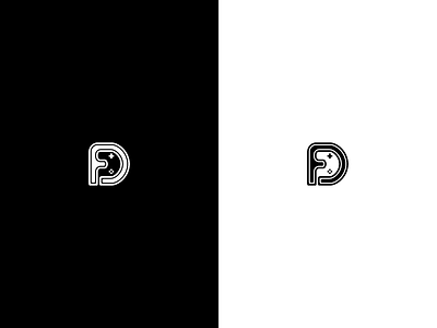 FD Monogram Logo buttons controller d dpad f fd gamepad gaming monogram negative space streamer twitch