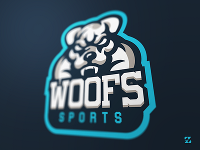 Dog bulldog dog esport logo mascot sport woof