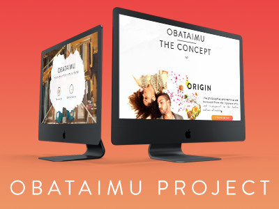 Obataimu Project designer gradient obataimu school project uxui design website