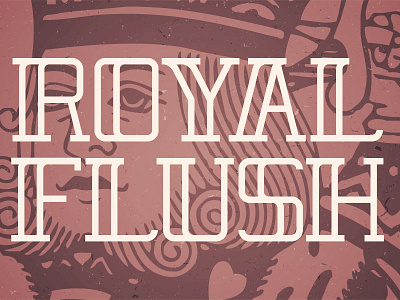 Royal Flush Typeface font fonts playing cards serif typeface