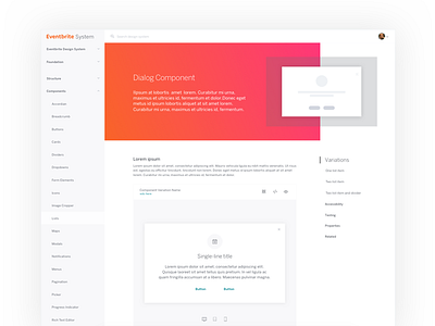 Design System Page Exploration component design page system