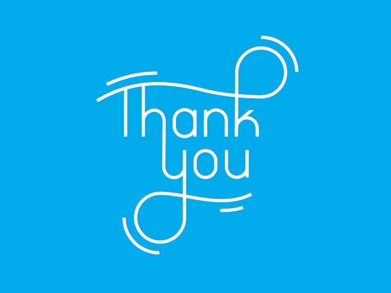 Thank You Animation animation gif lettering loop stroke typography vector