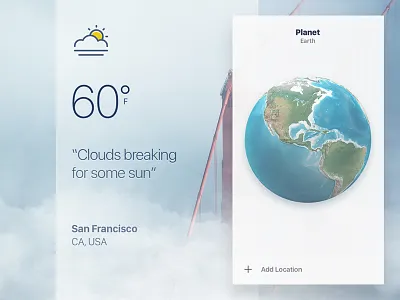 Weather App Concept app concept ios mobile ui ux weather wip