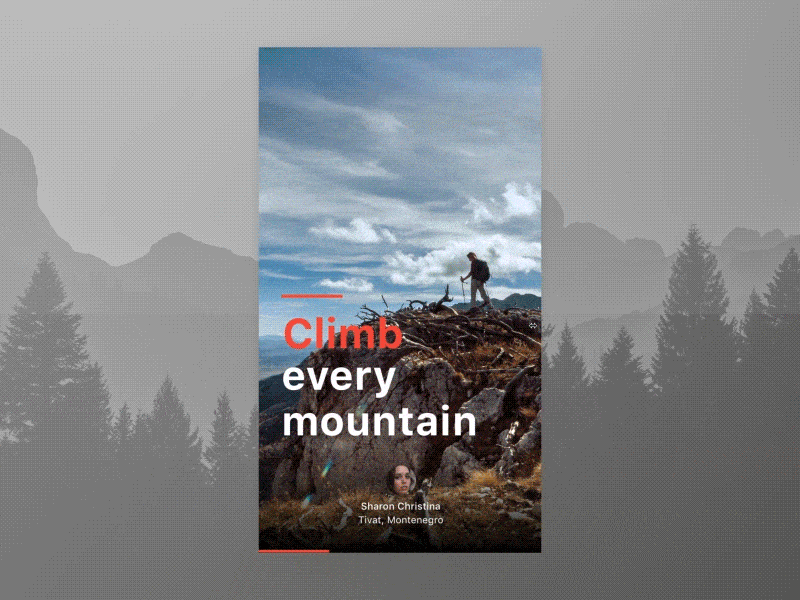 Travel app transitions app framer interaction mobile montenegro prototype transition travel ui