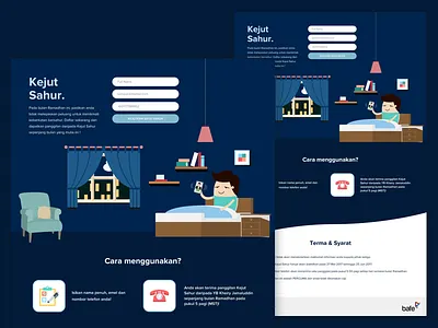 Kejut Sahur blue flat ui kejut sahur ramadan sahoor web app
