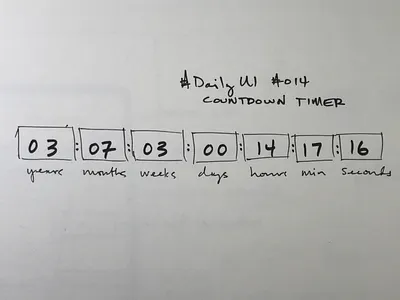 DailyUI #014 - Countdown Timer 014 dailyui timer