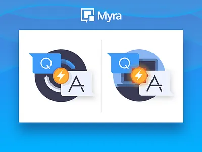 Instant Answers Icon Variations ai chat conversational ai icon machine learning product ui user ux