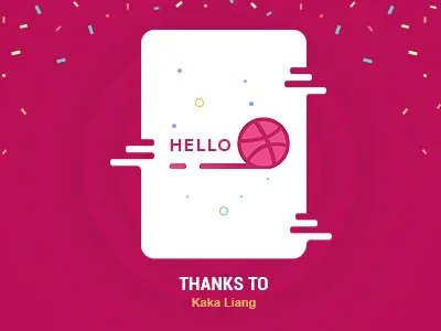 Hello Dribbble dribbble invitation
