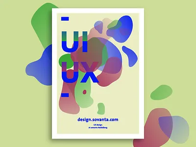 design @ sovanta blue design gradient ik multiply poster trendy typo ui ux