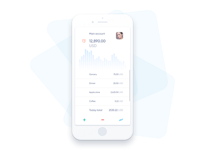 Home Budget app UI app design budget financial minimal sketch ui design