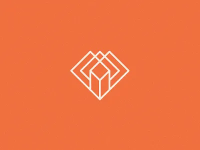 Daily Sign diamond geometric heart logo mark sign square