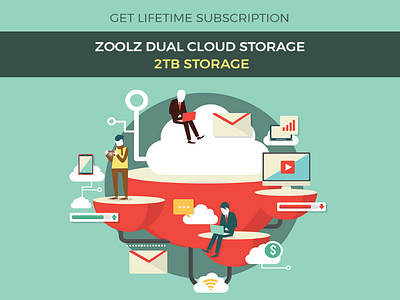 Zoolz Dual Cloud Storage animation creative design designer graphic design mockup ui