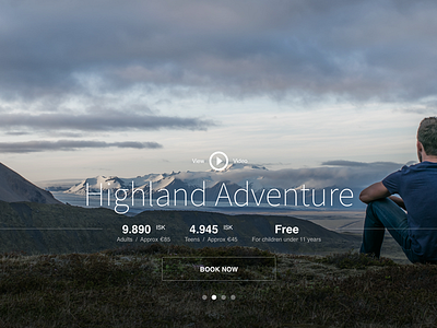 Highland adventure booking feature iceland price tour type typography video