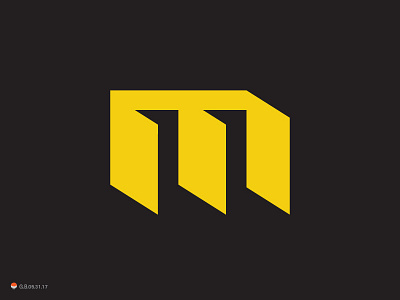 m identity logo logotype mark symbol