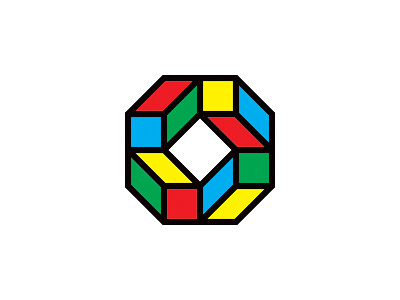 Shape Exploration color colorful geometric impossible logo logos mark minimal shape square