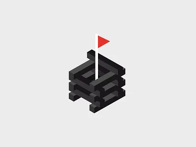 Website Illustration idea for coaching black blackandwhite coaching flag illustration jenga white