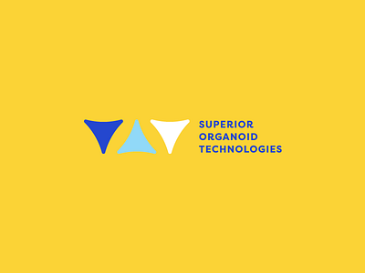 Superior Organoid Logo Concept brain branding health healthcare logo mark neurology symbol therapy triangles