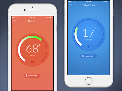 Food Hygiene App app bluetooth food hygiene ios mobile thermometer ui