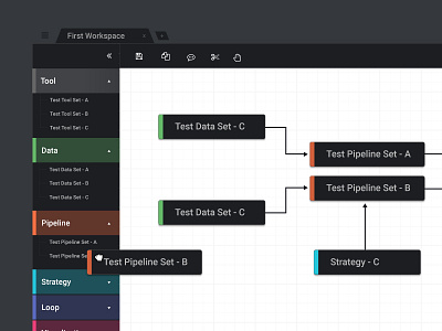 Drag & Drop Canvas dashboard drag and drop prototype ui user interface