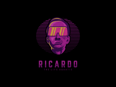 RICARDO brand branding designs dog dota2 esports fire flame games logo skull sports