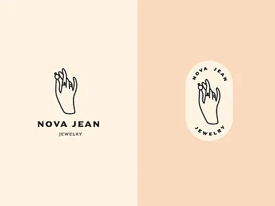 Nova Jean Jewelry branding jewelry logo