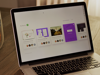 Boards View app application clean design ios ui user interface