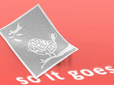 Slaughterhouse-5 Poster book illustration kurt literature litographs poster slaughterhouse so it goes vonnegut