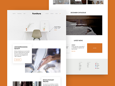 Furniture maker - Homepage design furniture homepage ui ux web