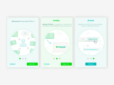 Onboarding Lending App app design lending on boarding ui ux