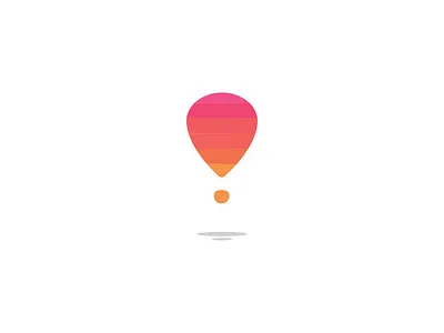 Balloon/Exclamation Point balloon colors dribbble exclamation follow point reds shadow shot travel warm