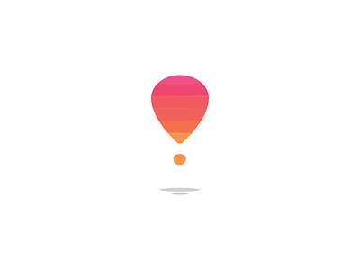 Balloon/Exclamation Point balloon colors dribbble exclamation follow point reds shadow shot travel warm