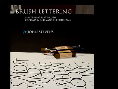 The book I am working on brush lettering capitals