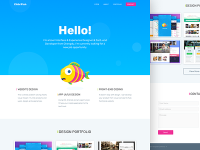 Single Page Portfolio portfolio single page web