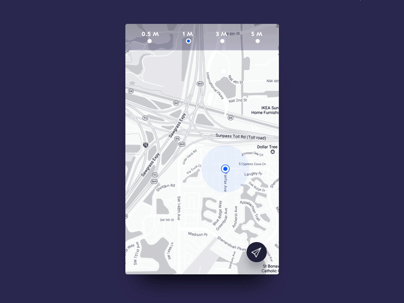 Location Tracker // 020 020 animation dailyui location map pin pulse tracker