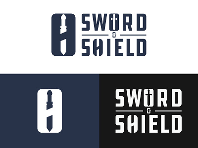 Sword & Shield - #ThirtyLogos branding design icon lock logo mark security shield sword thirtylogos