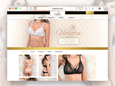 Violetta Lingerie - Web proposal 💻 design designer dribbble lingerie models shop ui design web design woman