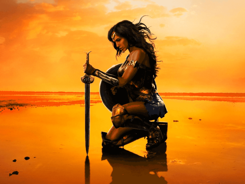 Wonder Woman animated poster animated cinemagraph poster wonder woman
