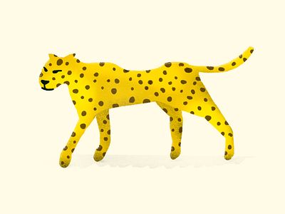 Ghepard animal drawn graphic illustration nature scene texture