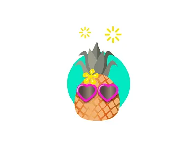 Happy Pineapple T-Shirt Design cute kawaii pineapple t shirt vector