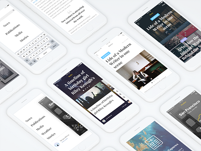 News App | Concept app blog clean light news read search ui ux