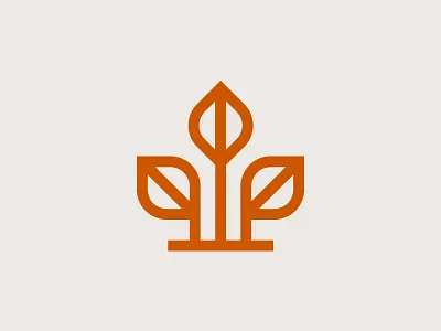 Vyan pt.1 grow icon leaf leaves logo mark nature tea