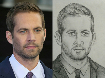 Tried sketch of Paul Walker..!!! art design drawing paulwalker pencil potrait sketch