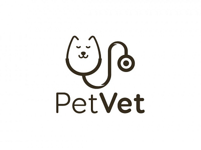 Vet Logo dog logo logo pet pet logo stethoscope vet vet logo
