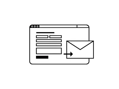 Contact by ✉️ contact form icon mail picto pictogram