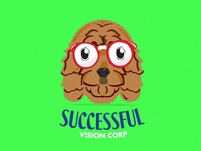 Vision Corp Logo corporation dog sketch success vision